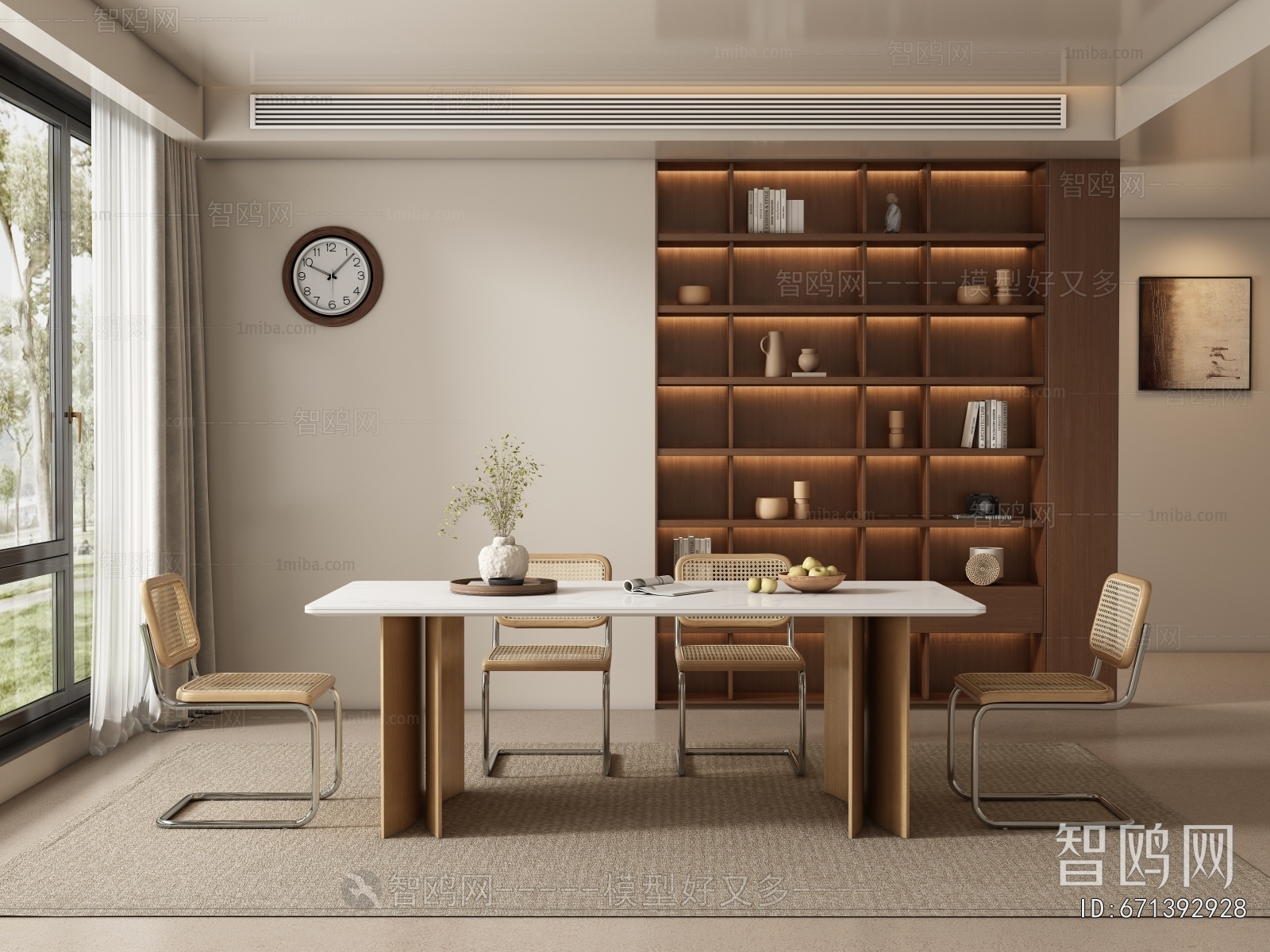 Wabi-sabi Style Dining Room