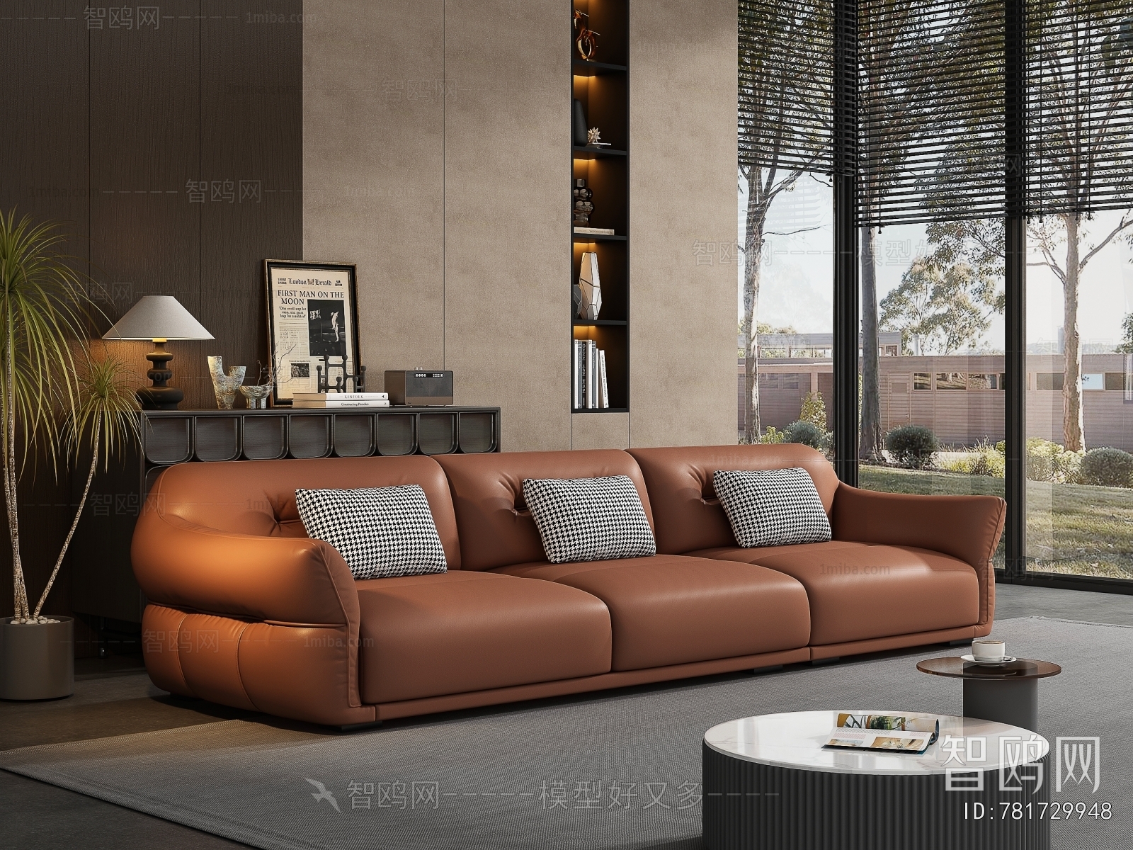 Modern Three-seat Sofa