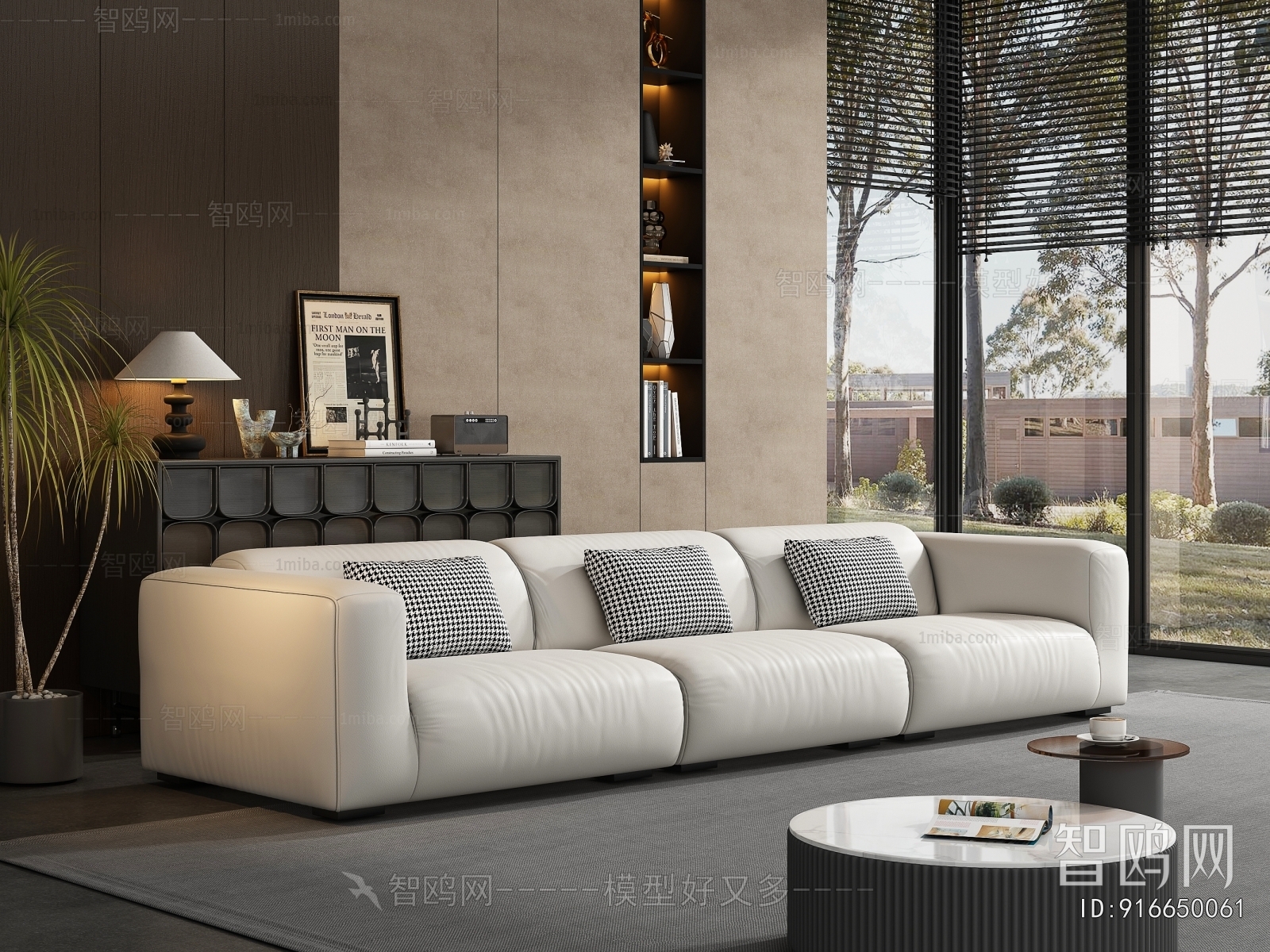 Modern Three-seat Sofa