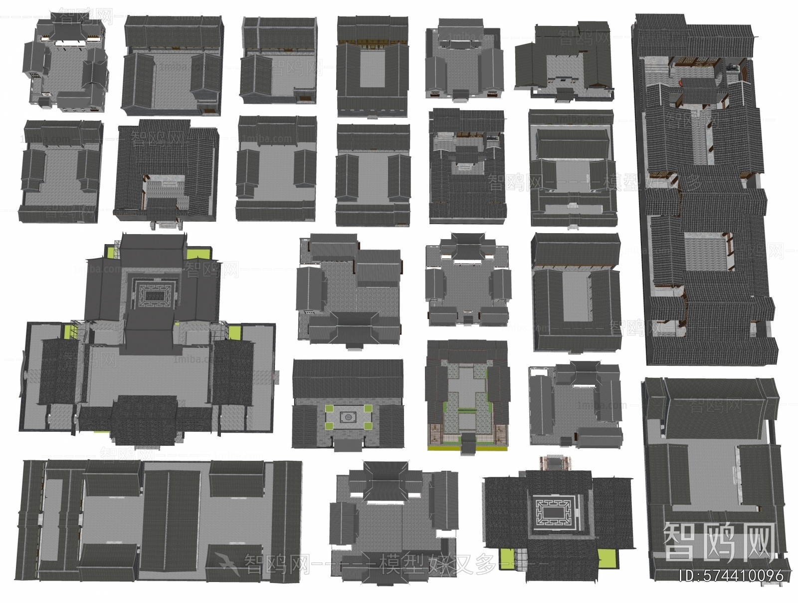 Chinese Style Architectural Bird's-eye View Planning