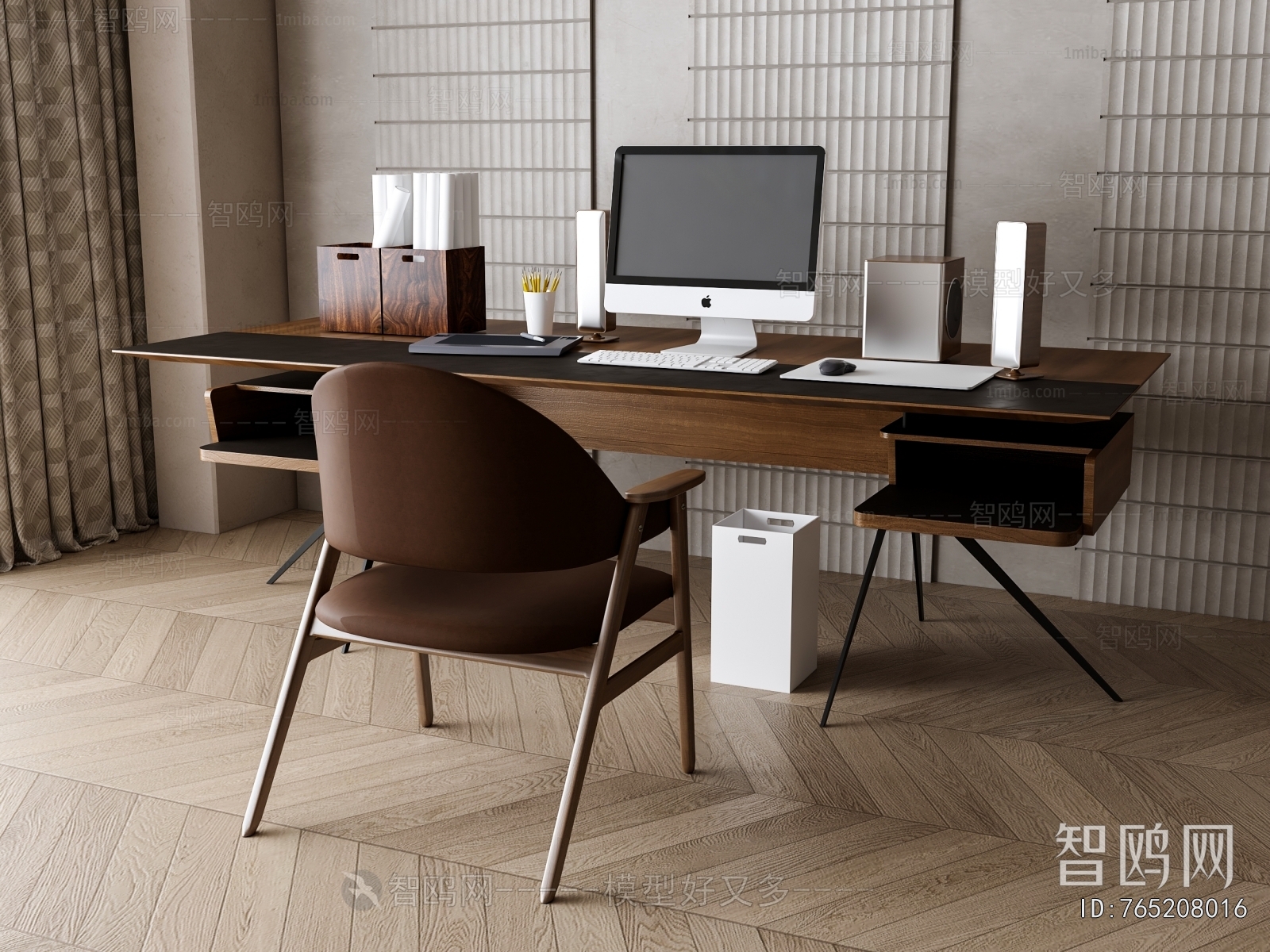 Nordic Style Office Desk And Chair