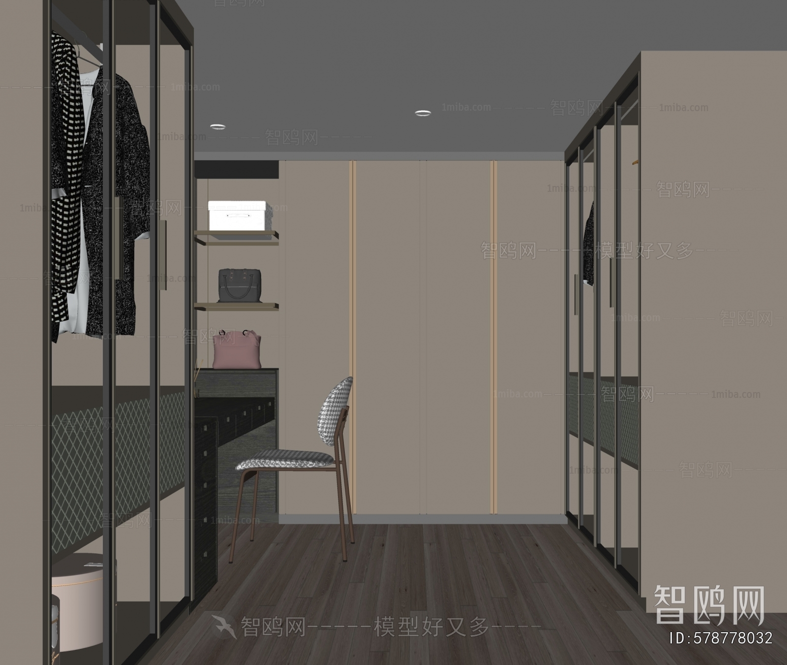 Modern Clothes Storage Area