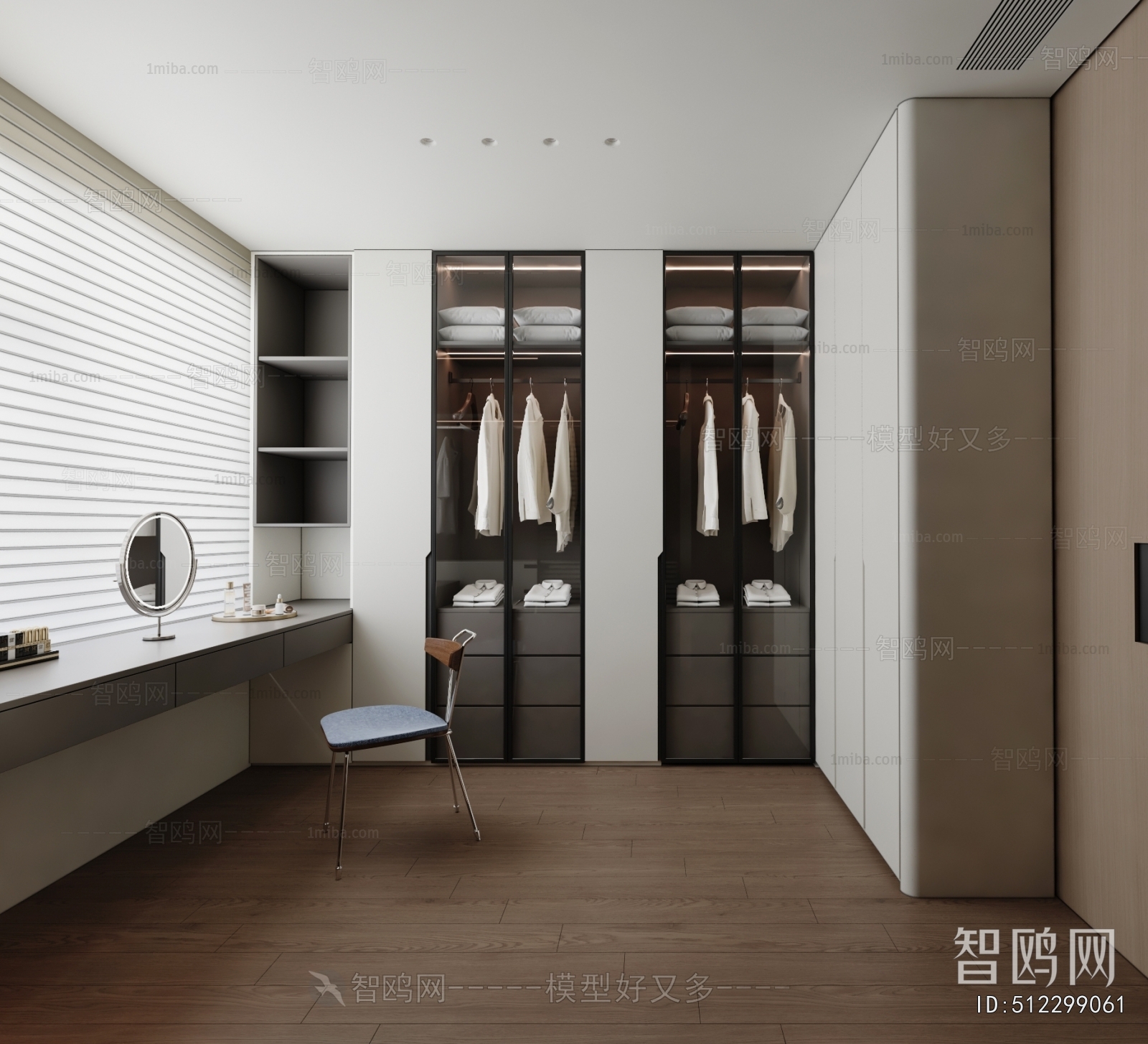 Modern Clothes Storage Area