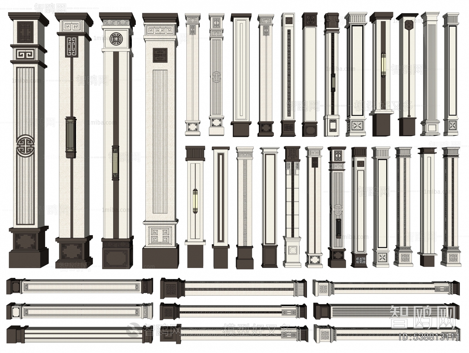 New Chinese Style Column