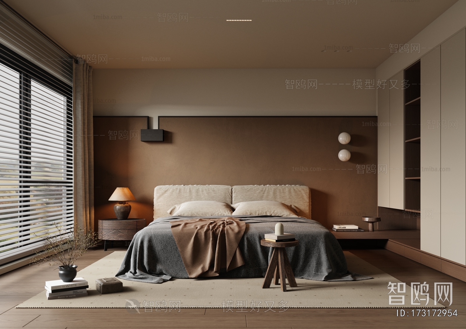 Wabi-sabi Style Bedroom