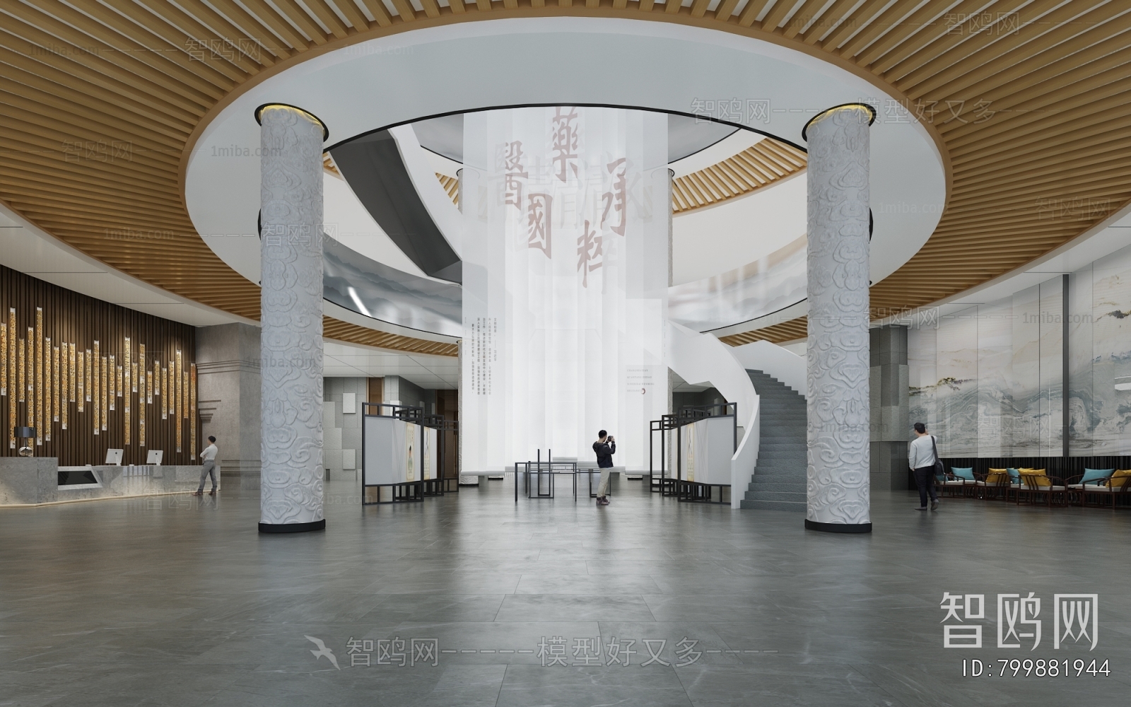 New Chinese Style Exhibition Hall