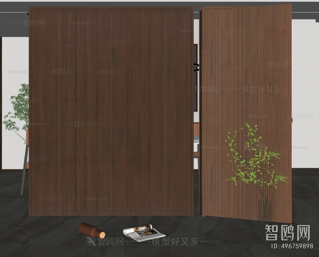 New Chinese Style Double Door