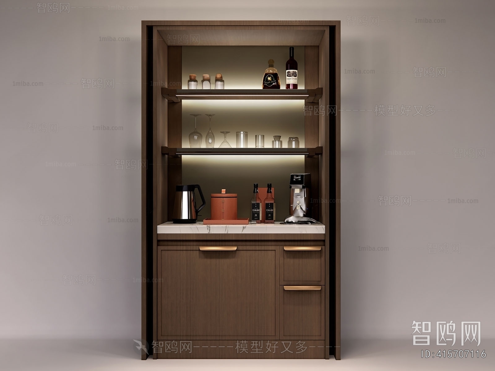 New Chinese Style Wine Cabinet