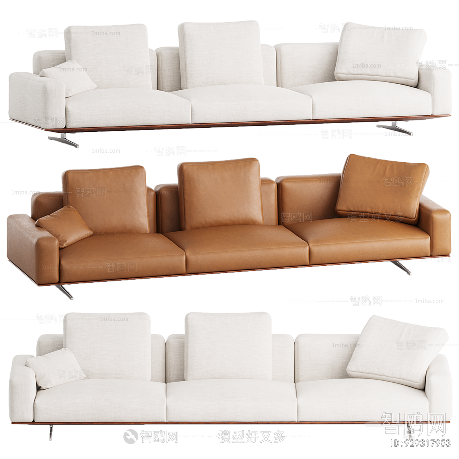 Modern Three-seat Sofa