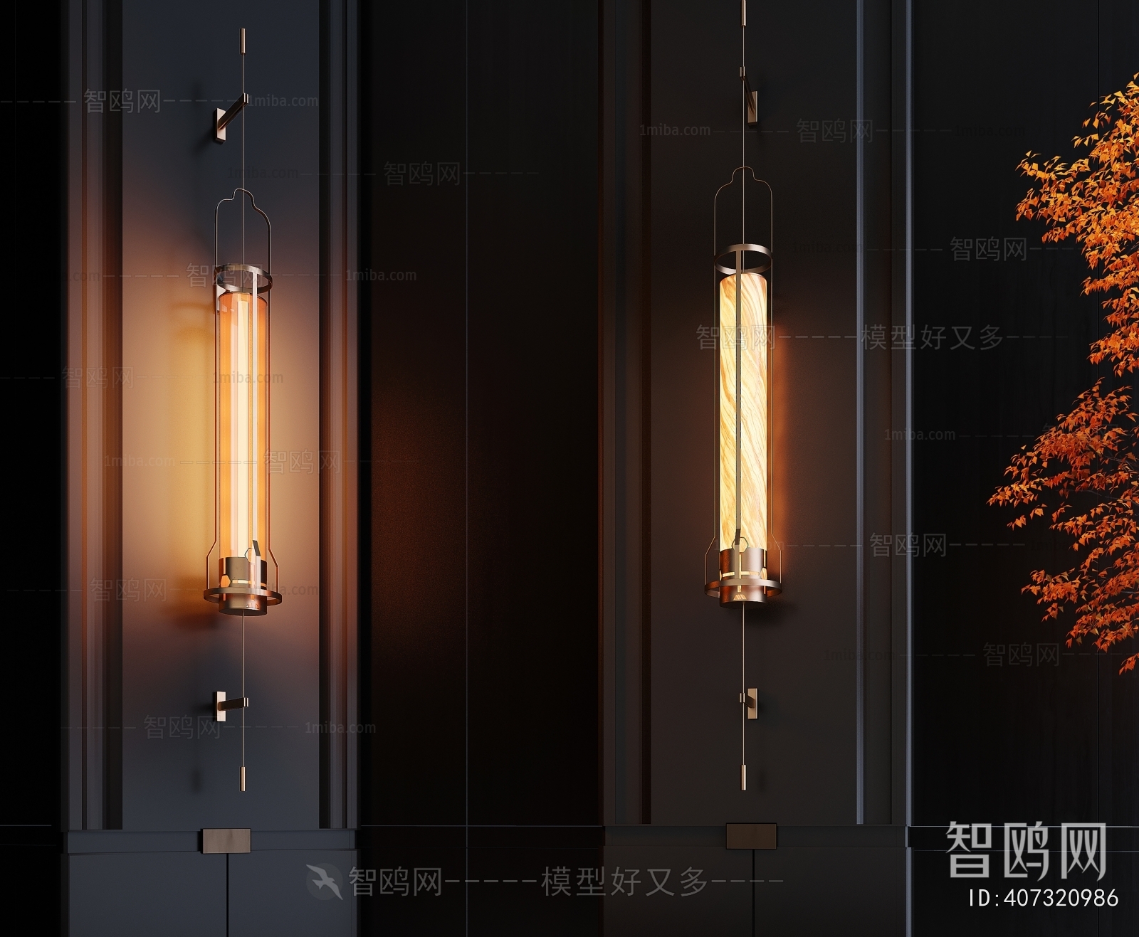 New Chinese Style Wall Lamp