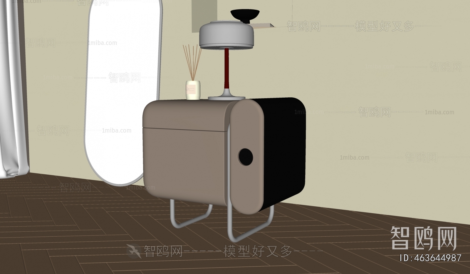 现代奶油风床头柜