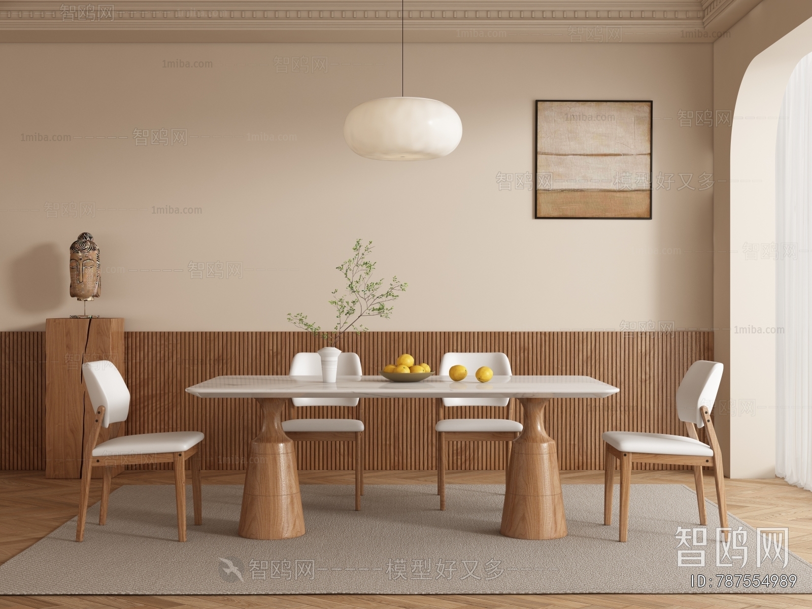 Wabi-sabi Style Dining Room