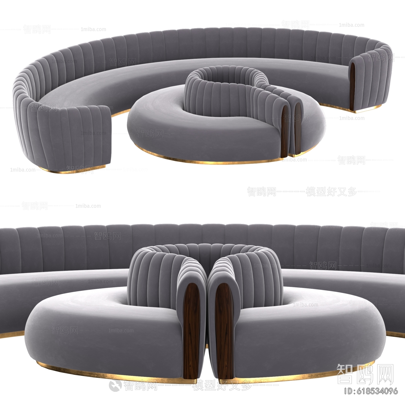 Modern Curved Sofa