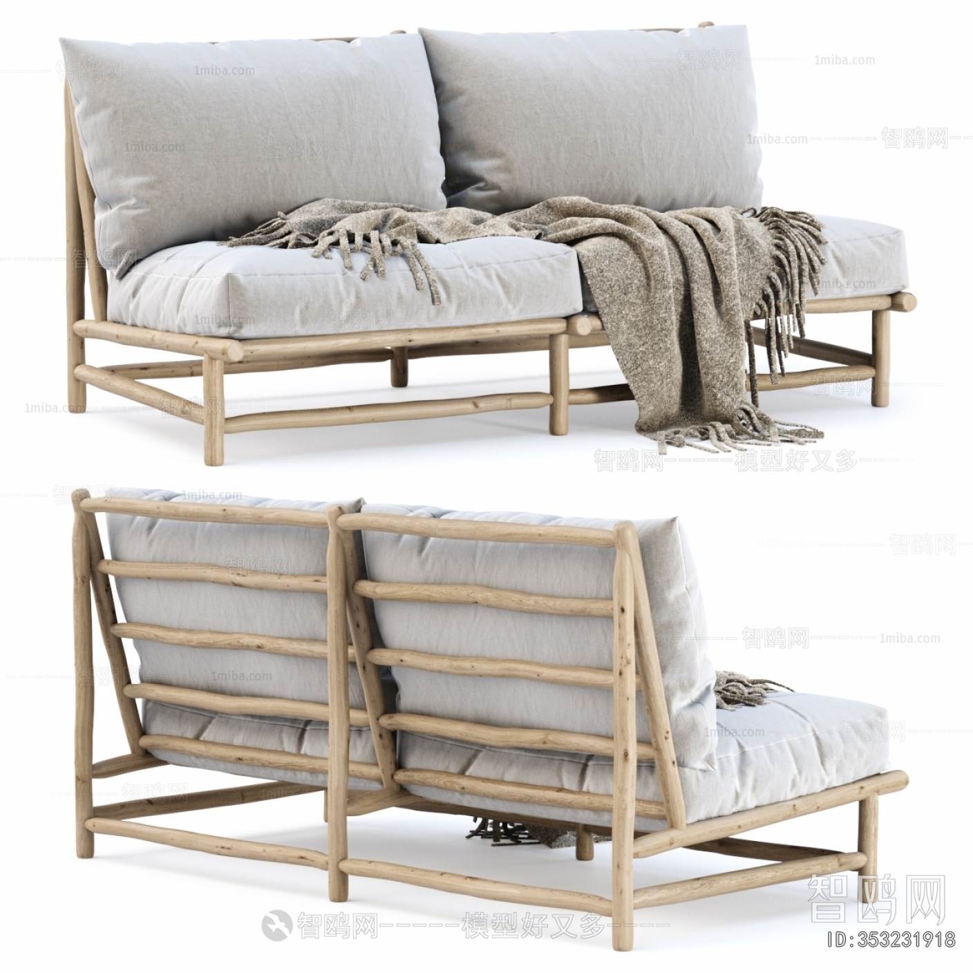 Wabi-sabi Style Outdoor Sofa