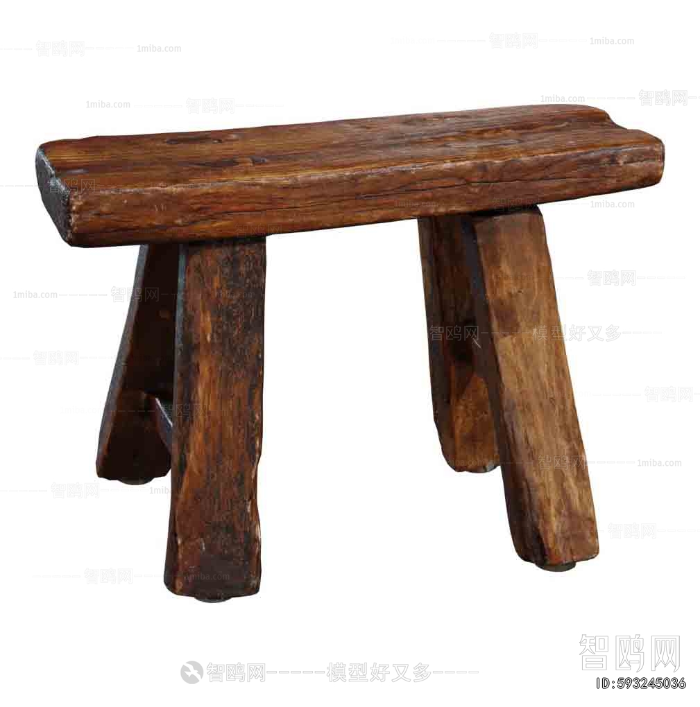 Wabi-sabi Style Stool