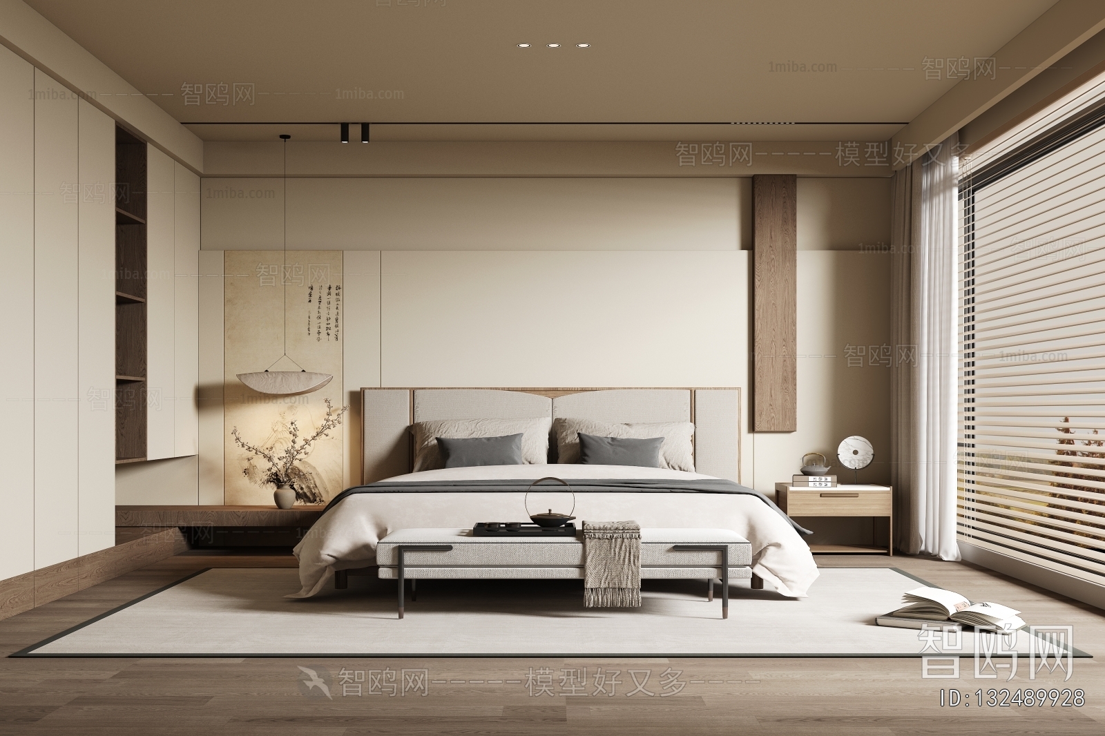 New Chinese Style Bedroom