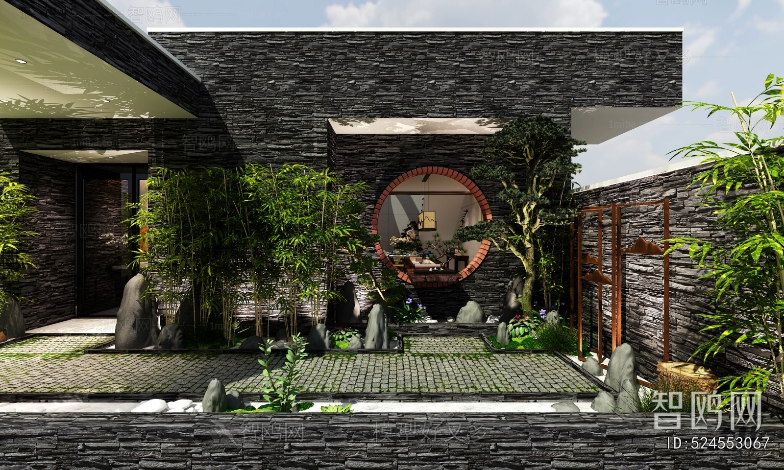 New Chinese Style Courtyard/landscape