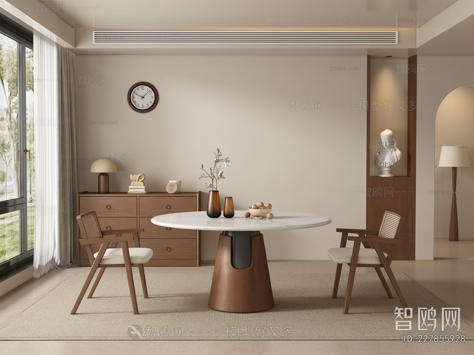 Wabi-sabi Style Dining Room