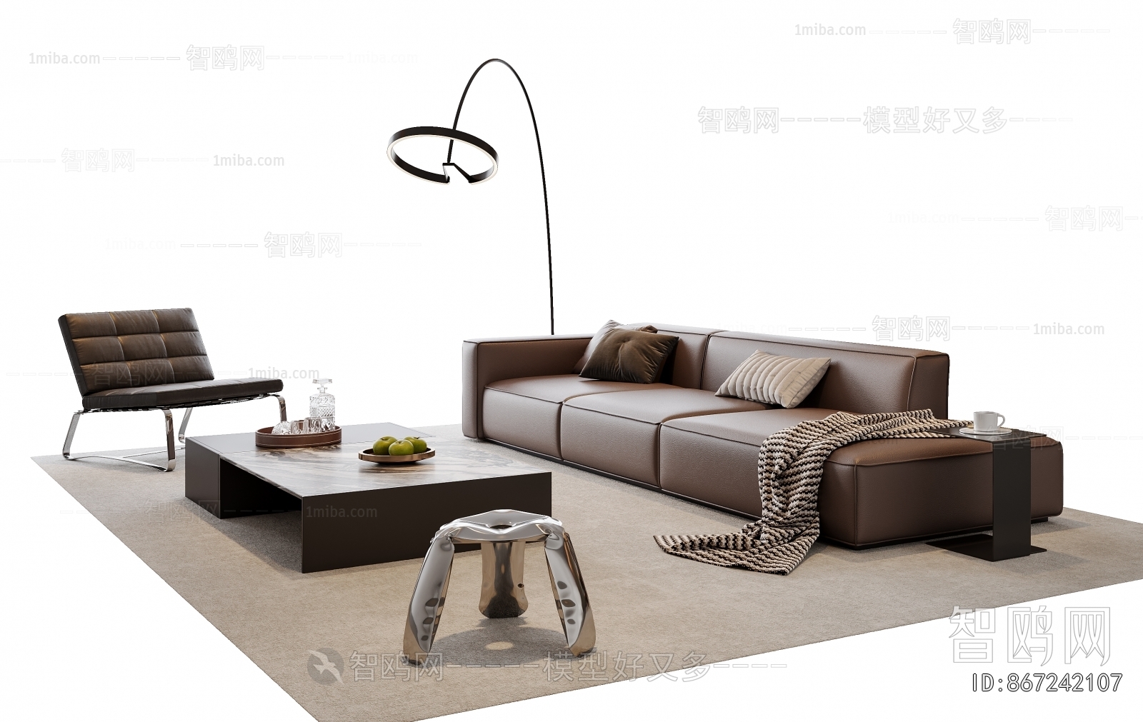 Modern Three-seat Sofa