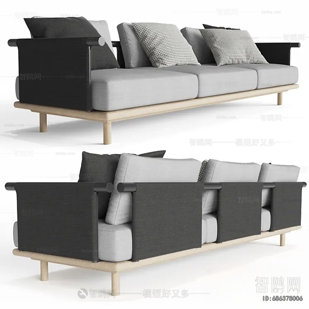 Modern Three-seat Sofa