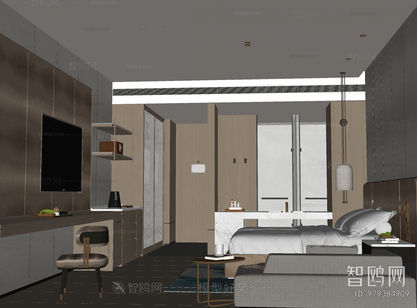 Modern Guest Room