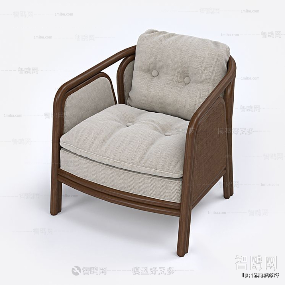 Wabi-sabi Style Single Sofa