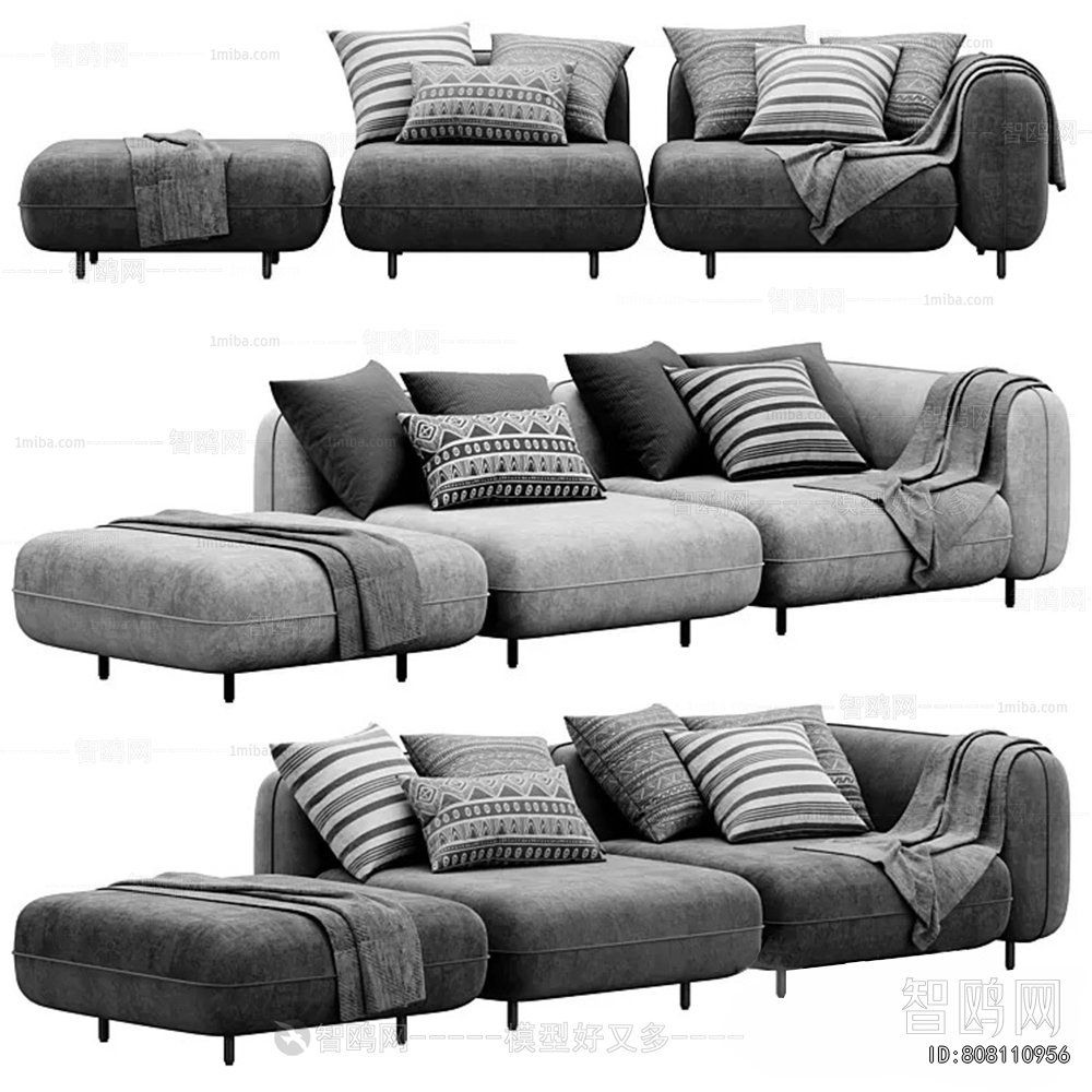 Modern Multi Person Sofa