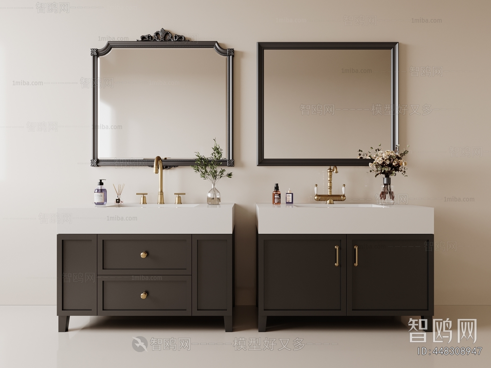 French Style Bathroom Cabinet