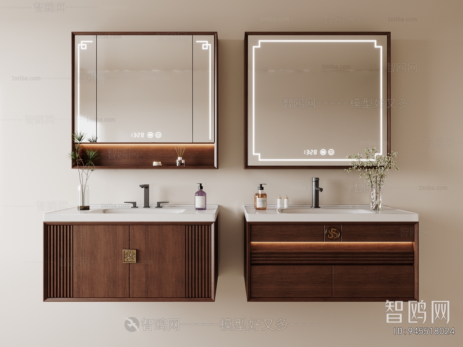 New Chinese Style Bathroom Cabinet