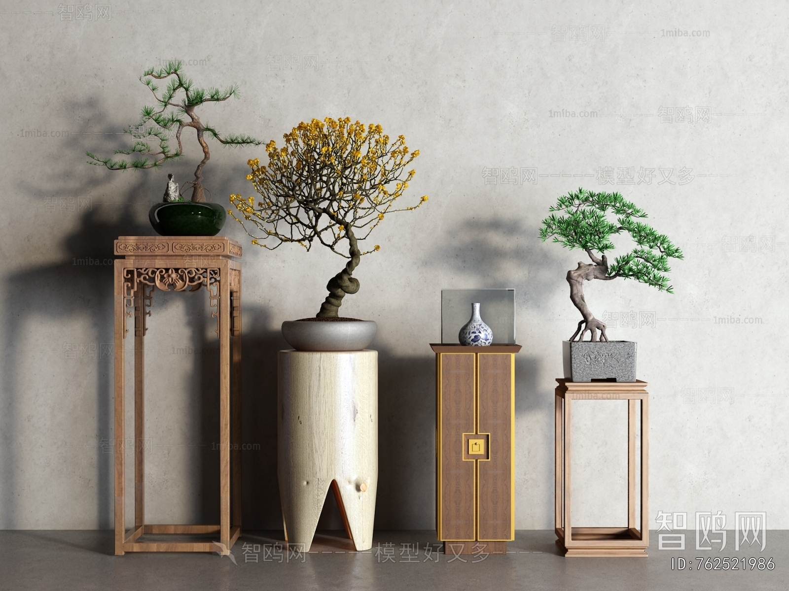 New Chinese Style Flower Shelf