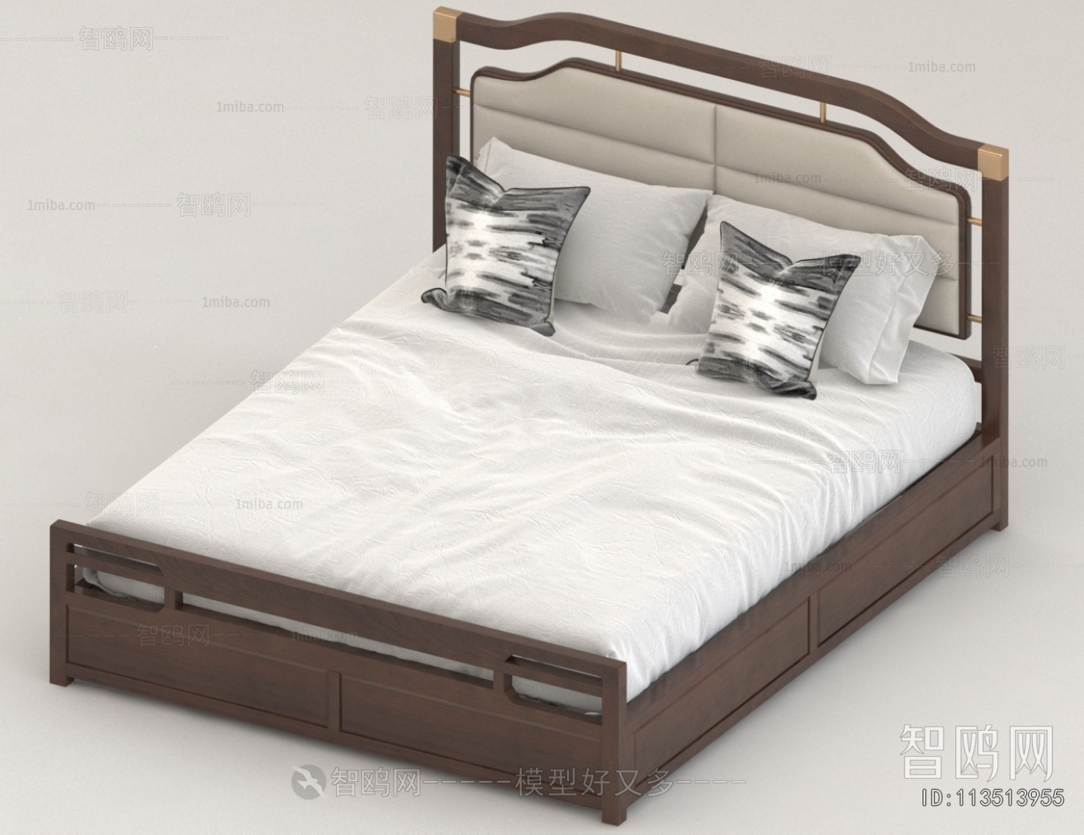 New Chinese Style Double Bed