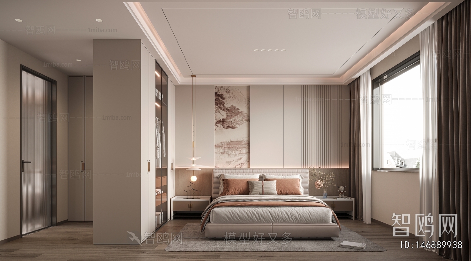 New Chinese Style Bedroom