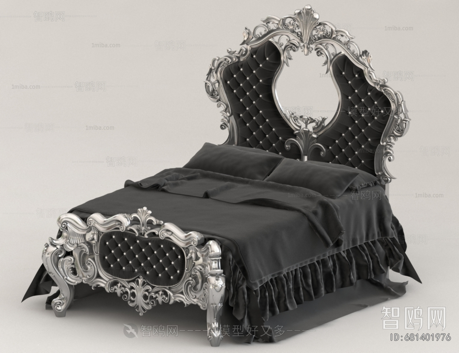 European Style Classical Style Double Bed