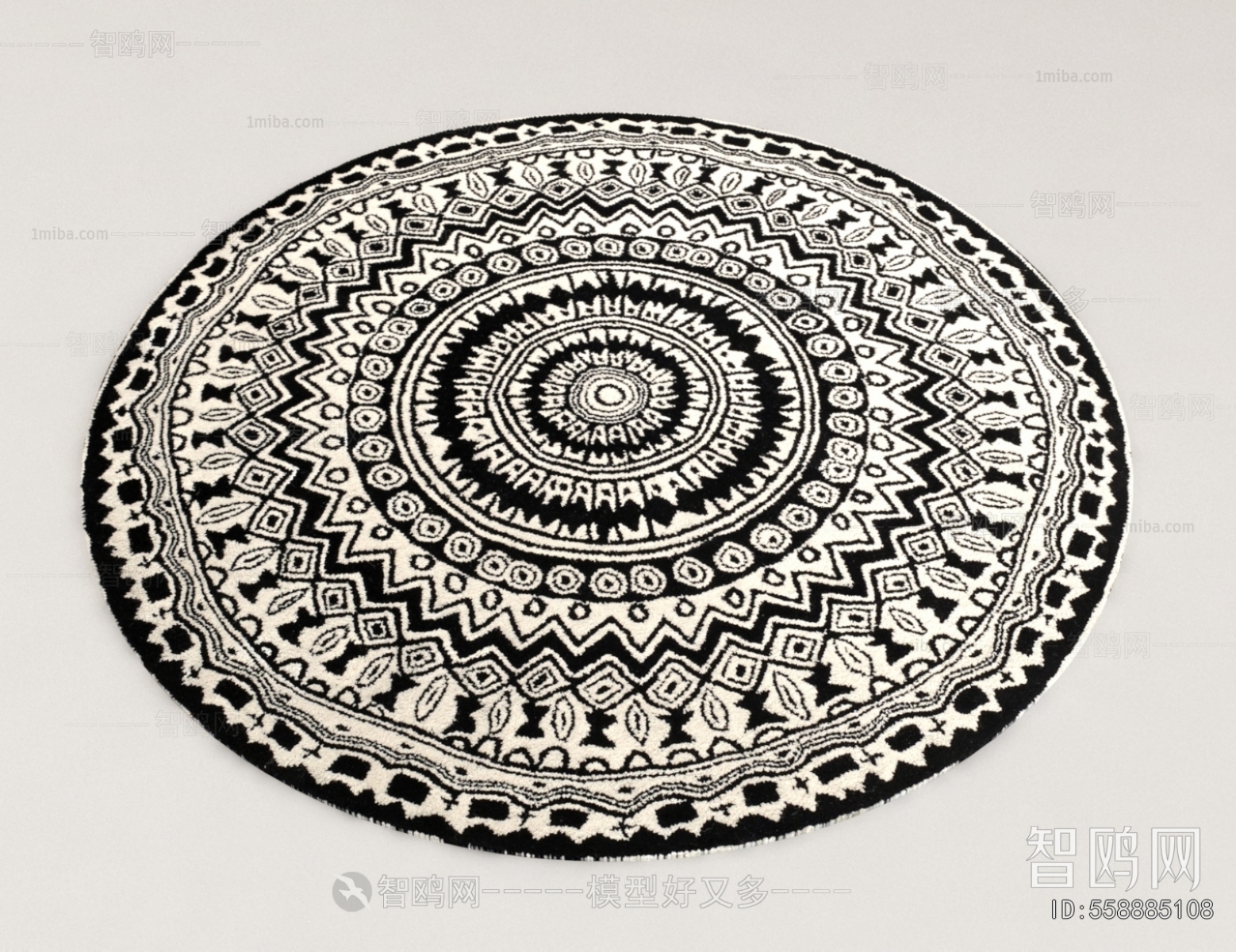 American Style Circular Carpet