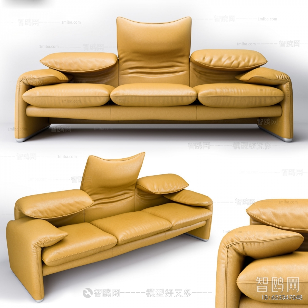 Modern Three-seat Sofa