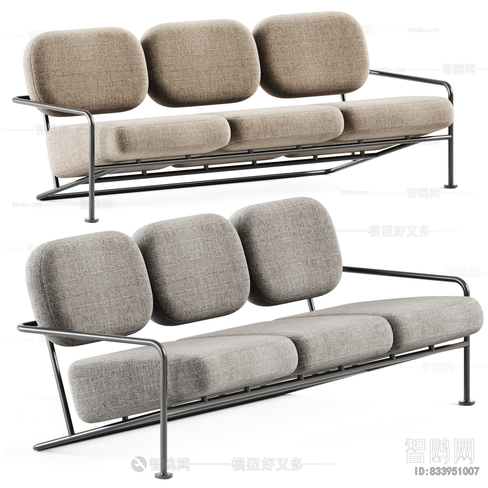 Modern Three-seat Sofa