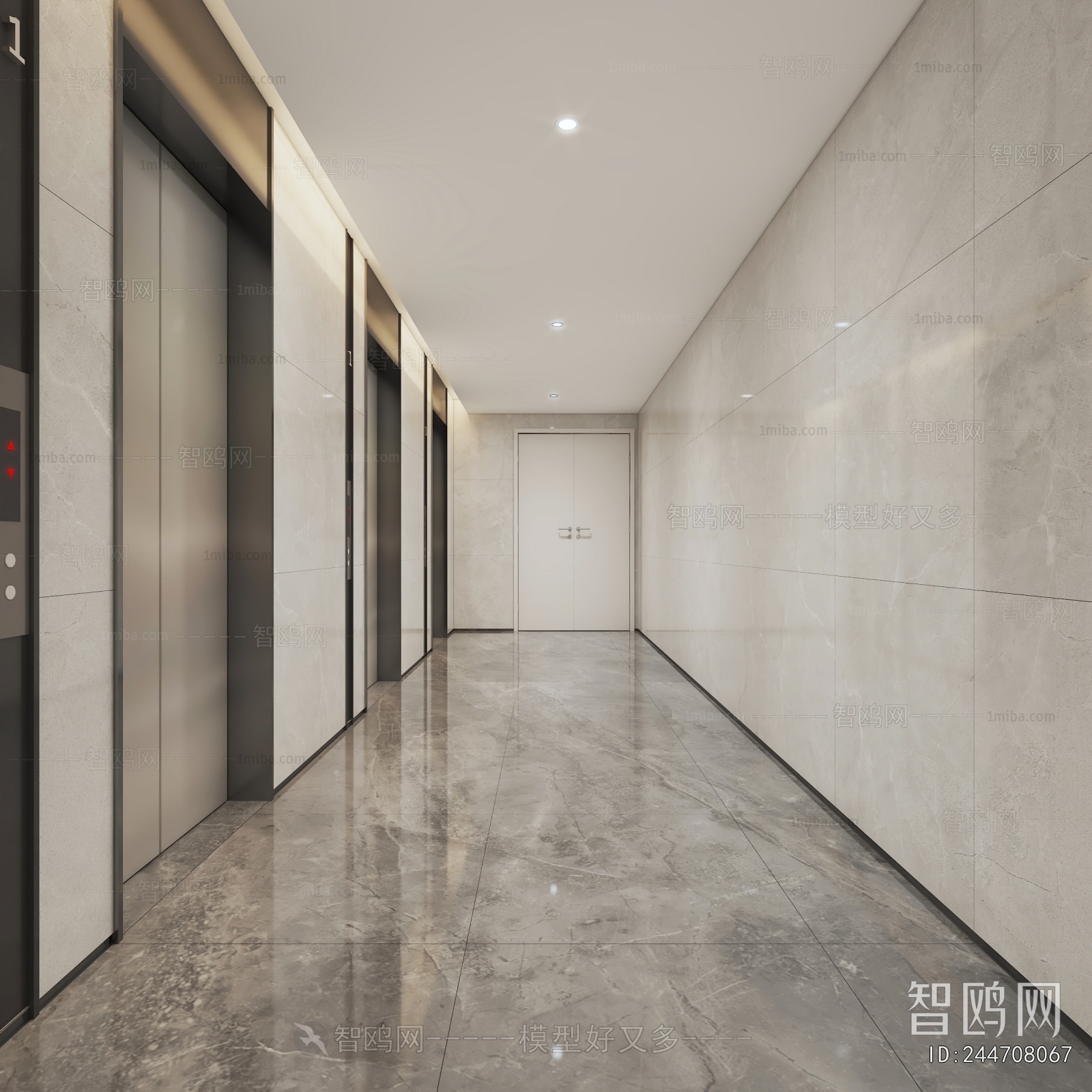 Modern Corridor/elevator Hall