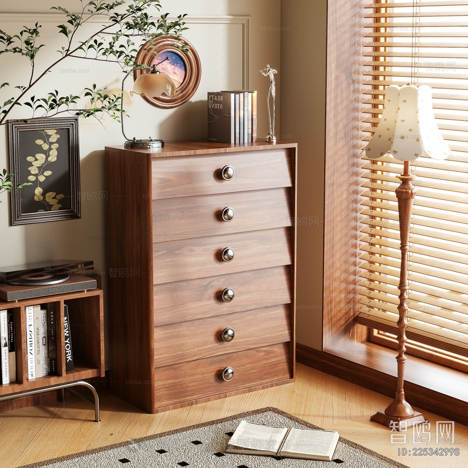 Wabi-sabi Style Decorative Cabinet