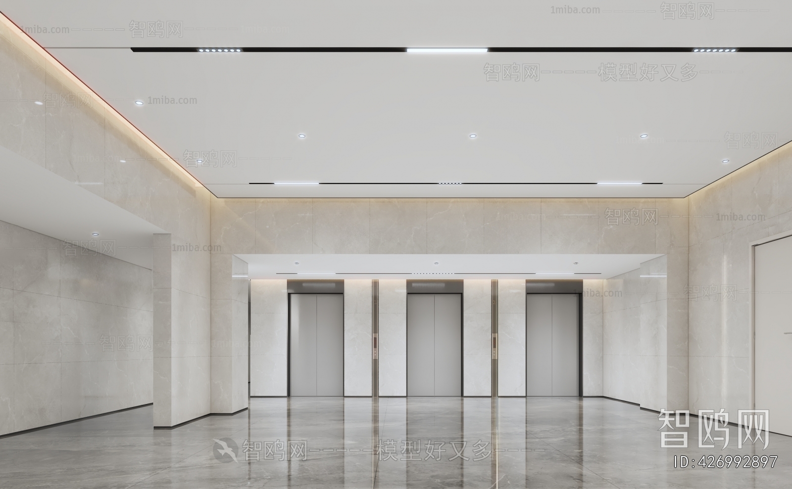 Modern Corridor/elevator Hall