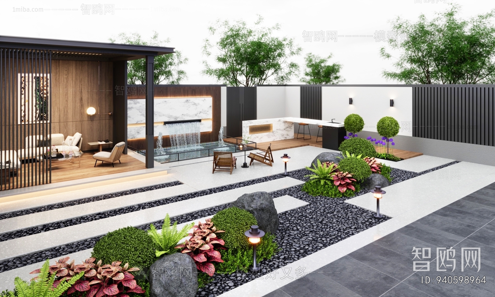 Modern Courtyard/landscape