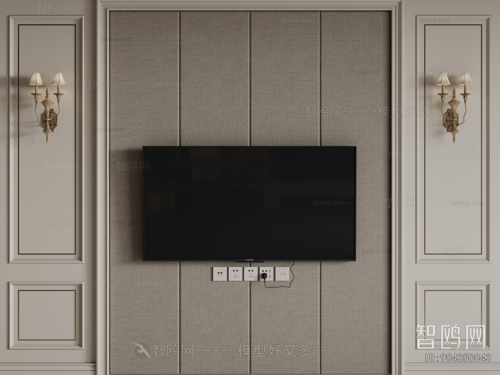 French Style TV Wall