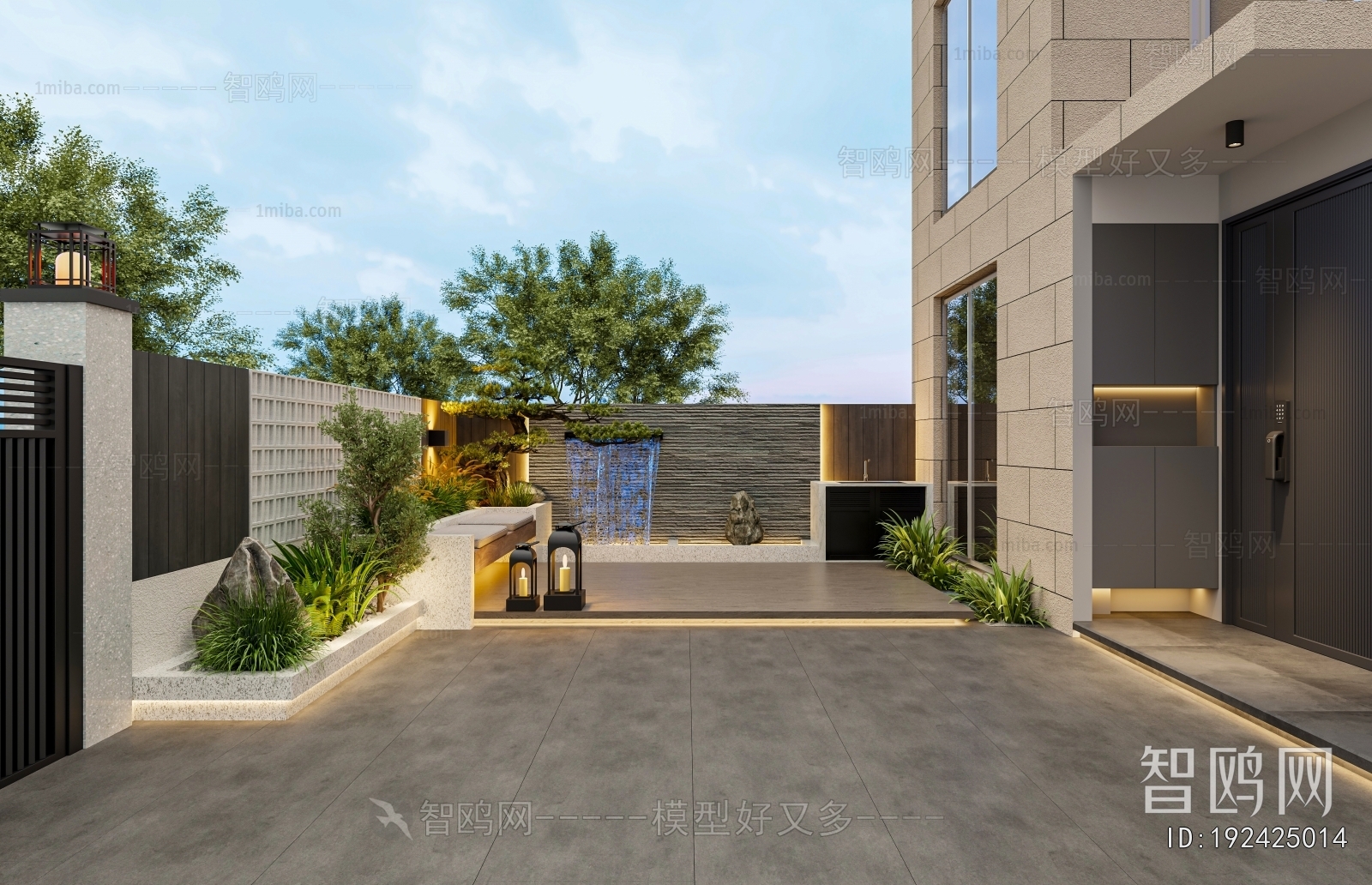 Modern Courtyard/landscape