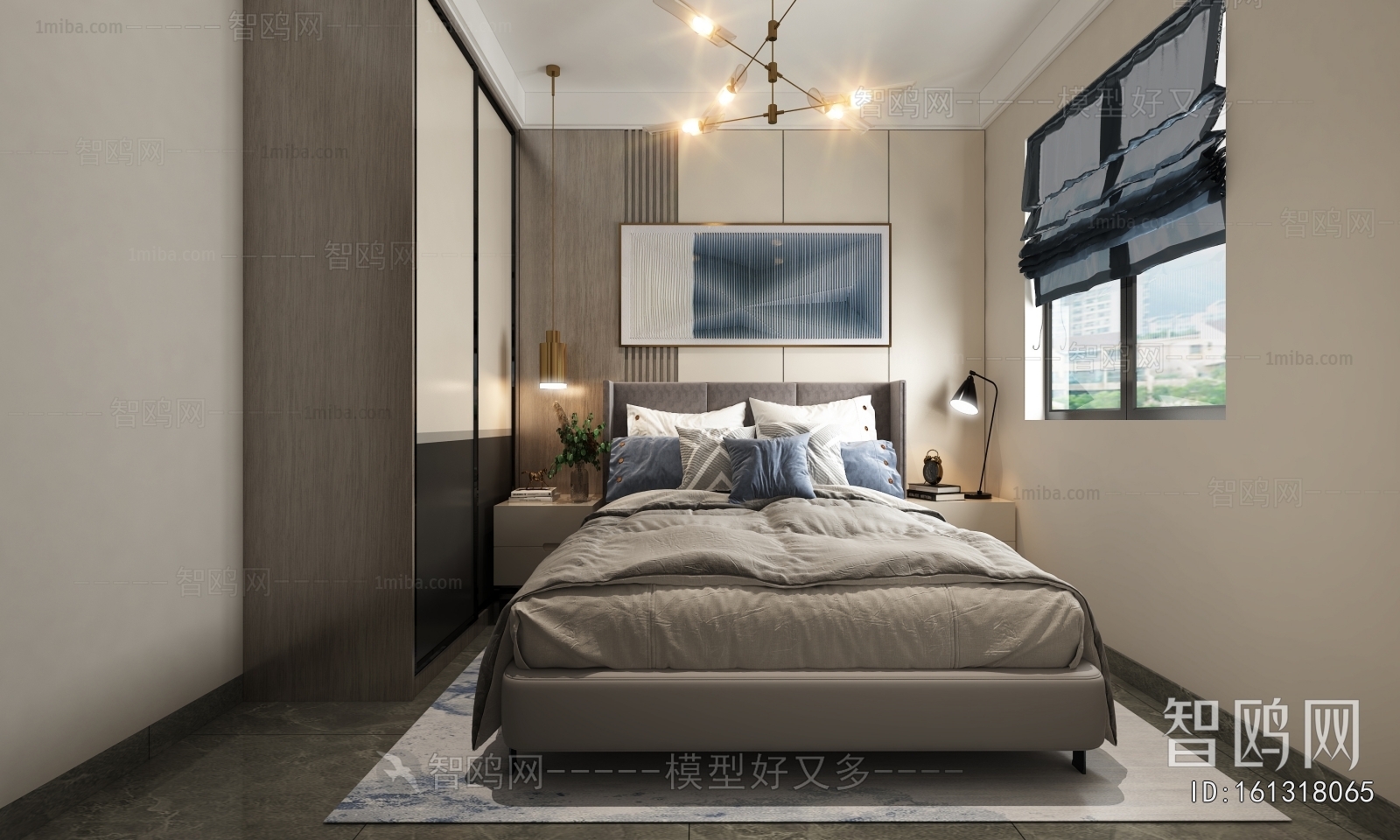 Post Modern Style Bedroom