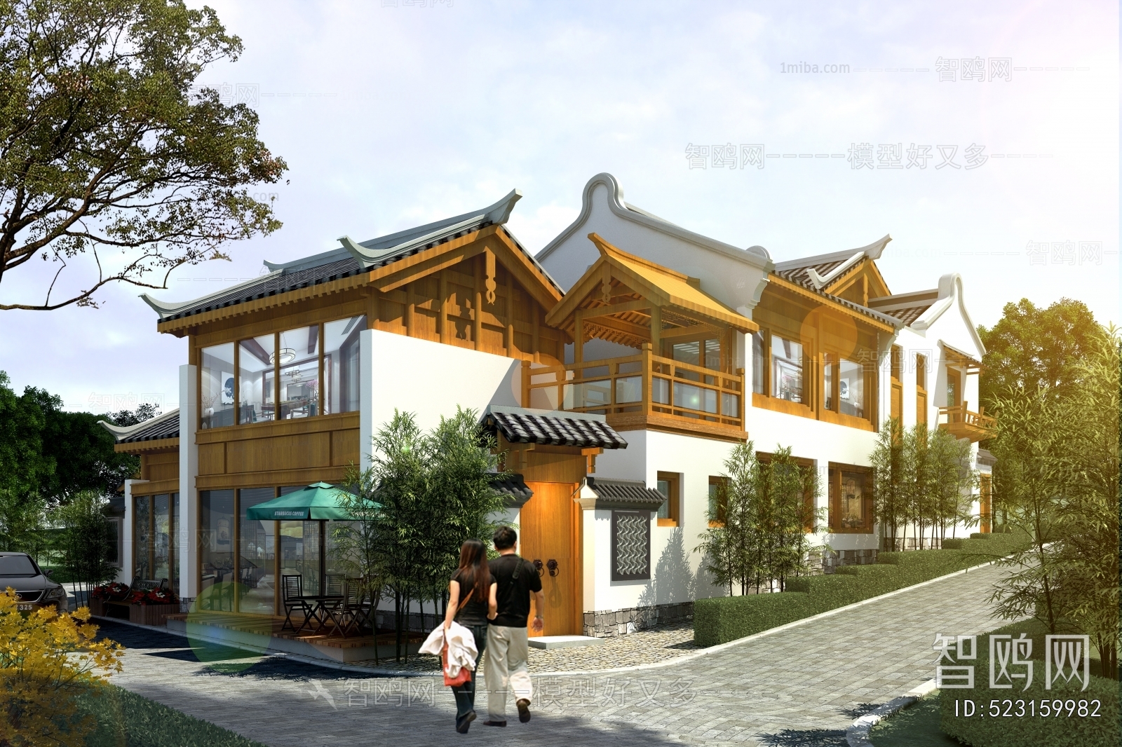 Chinese Style Villa Appearance