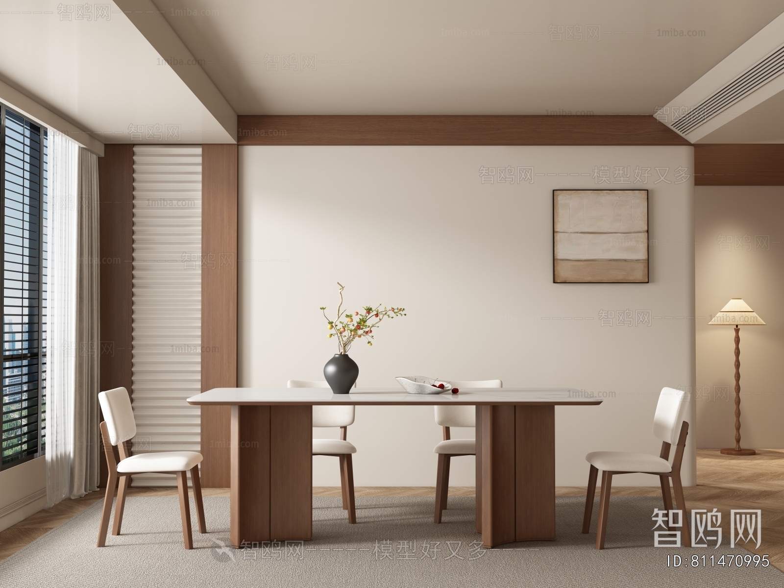 Wabi-sabi Style Dining Room