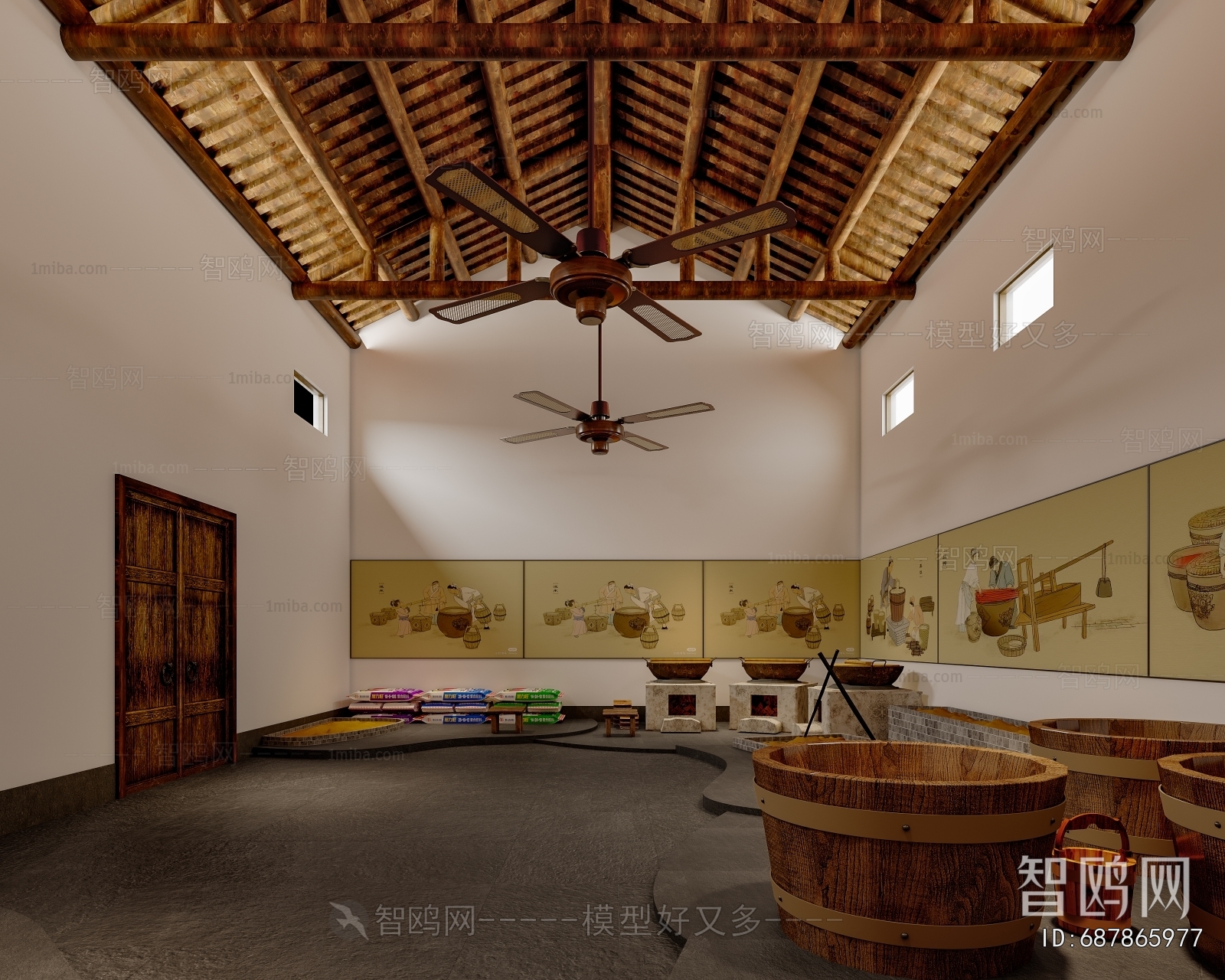 New Chinese Style Exhibition Hall