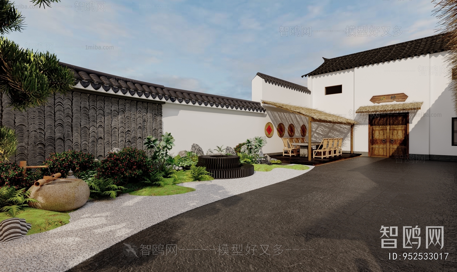 New Chinese Style Courtyard/landscape