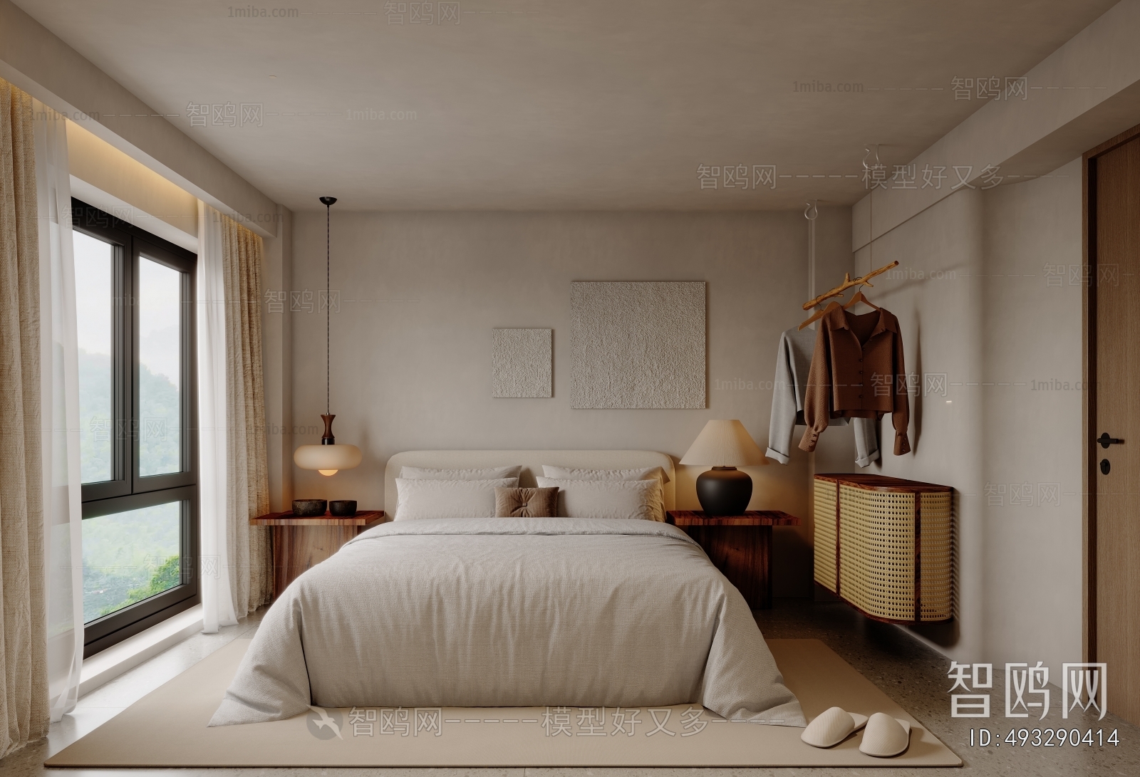 Wabi-sabi Style Bedroom