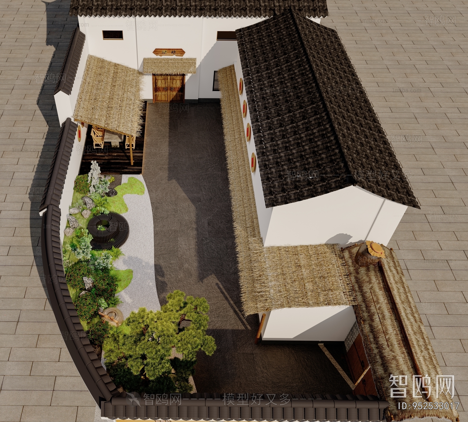 New Chinese Style Courtyard/landscape