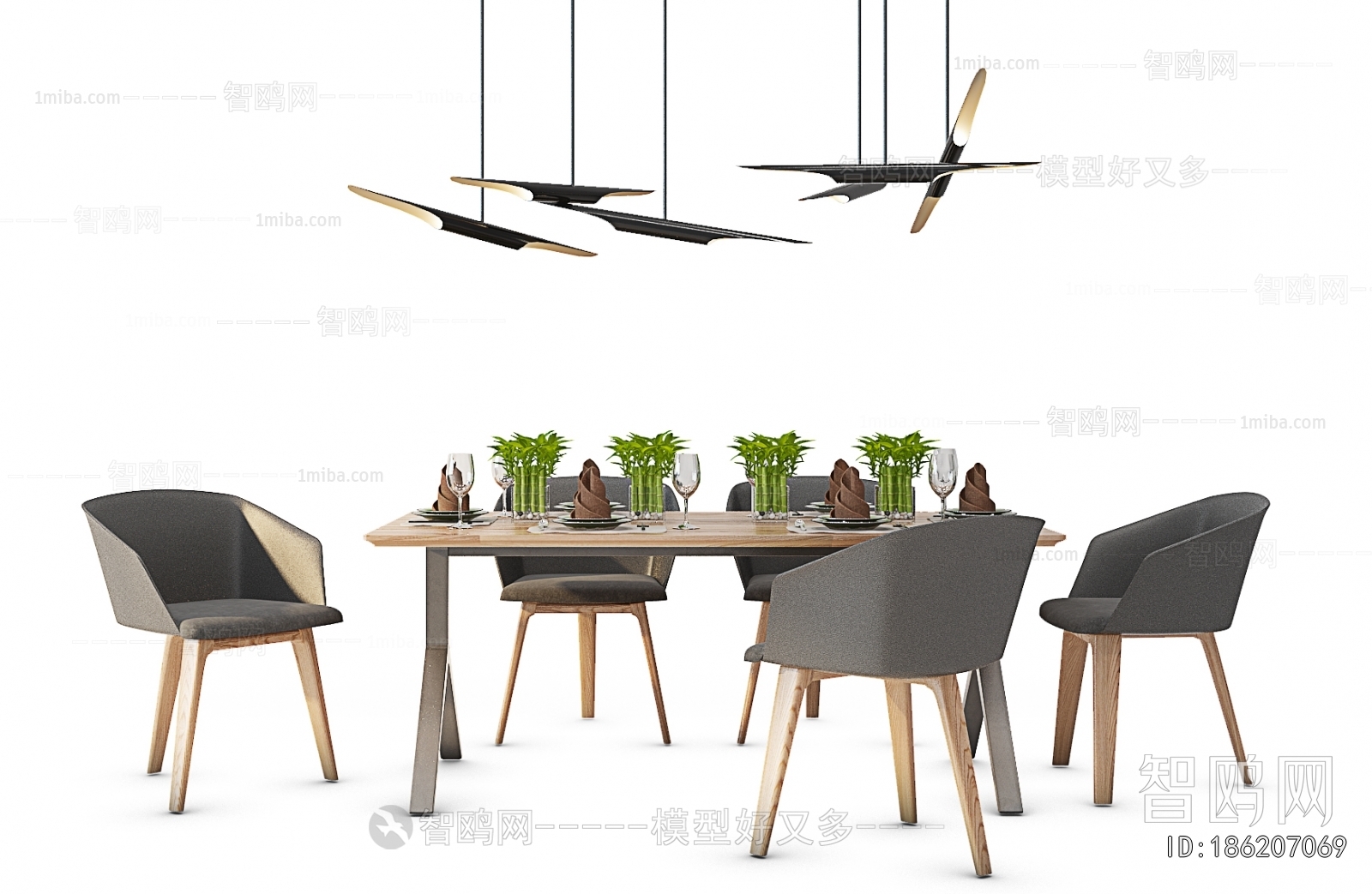 Nordic Style Dining Table And Chairs